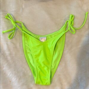 Xhilaration Neon Green Cheeky Bikini Bottom | Small